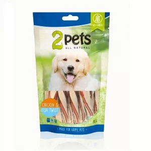 2pets Twist hundgodis med kyckling & fisk - 100 g