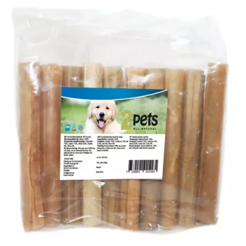 2pets Tuggrulle råhud 12,5 cm - 10-pack