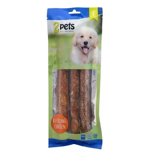 2pets Tuggrulle med kycklingfilé 3-pack - 250 g