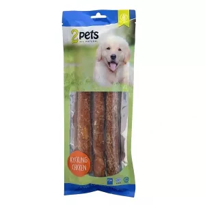 2pets Tuggrulle med kycklingfilé 3-pack - 250 g