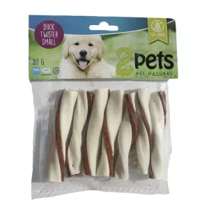 2pets Tuggtwister tuggben med ankfilé small 80 g