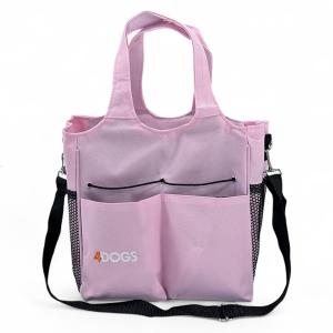 4Dogs groomingväska isrosa, praktisk väska för hund- och katt tillbehör