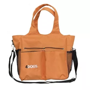 4Dogs groomingväska orange, praktisk väska för hund- och katt tillbehör