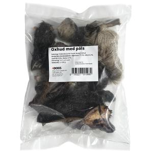 4Dogs hundgodis, hundtugg av torkad oxhud med päls, ca 500 gram