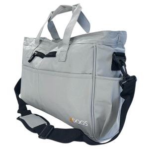 4Dogs tillbehörsväska / trimväska med liten extraväska, silvergrå