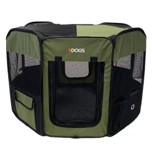 4Dogs Valphage canvas Olivgrön