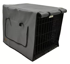 Buröverdrag grått för Stålburar - 56 cm