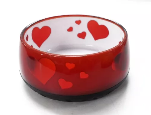 Matskål Heart - Röd