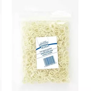 Show Tech Latexsnoddar Vit medium - Top knot bands