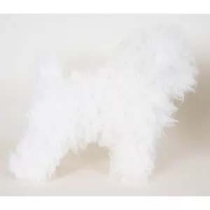 Starzclub Vit päls för modellhund Bichon