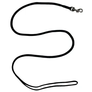 Show Tech svart utställningskoppel med silverfärgad hake. Längd 84 cm cm, bredd 5 mm.
