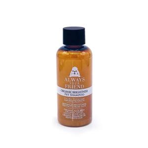 Always Your Friend Organic Brightness hundschampo. Travel size, 50 ml.