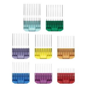 Andis distanskammar i rostfritt stål, till Vida och Pulse Li 5. Lämnar 3-25 mm. 8-pack.