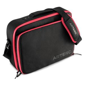 Artero Atenea förvaringsväska för hundsaxar, pälsverktyg mm. Svart med röda detaljer, 39x27x8 cm