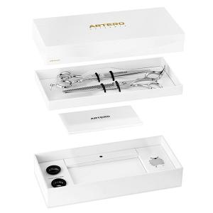 Artero One set med två hundsaxar, rak och effileringssax 6 tum