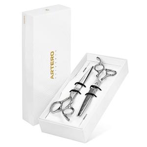 Artero One set med två hundsaxar, rak och effileringssax 6 tum