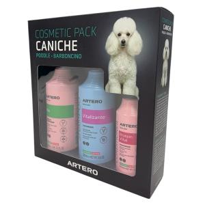 Artero pälsvårdsset med schampo och balsam för pudel. Vitalizante schampo, Protein vital balsam och Mix spraybalsam.