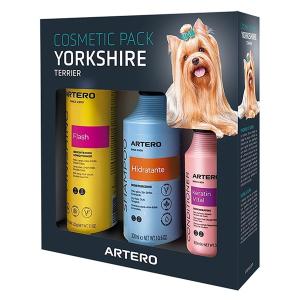 Artero pälsvårdsset för Yorkshireterrier med Vitalizante schampo, Protein balsam och Mix balsamspray