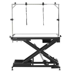 Artero Zen elektriskt höj- och sänkbart trimbord med justerbar LED-belysning, 125x65x29-107 cm.