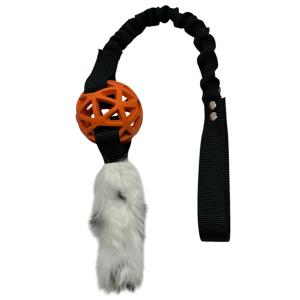 Bistos Doris hundleksak kampleksak med gallerboll och kaninskinn. Träningsleksak.