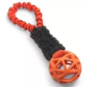 Bistos Inca med fårskinn och gallerboll - orange