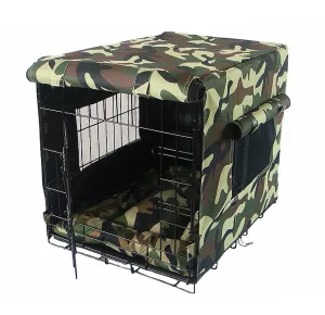 Buröverdrag camouflage för Stålburar - 56 cm