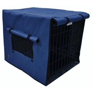 Buröverdrag för stålburar. Tillverkat i mörkblå, slitstark canvas.