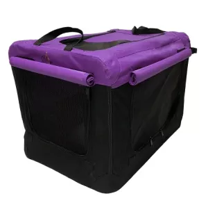 4Dogs Canvasbur med gardiner - Lila