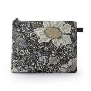 Ceannis Necessär Flower Linen, Medium - svart