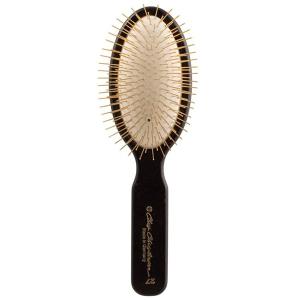 Chris Christensen Gold Series oval hundborste med 27 mm långa guldpläterade stålpiggar.
