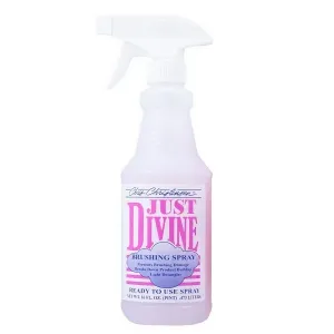 Chris Christensen Just Divine brushing spray underlättar borstning av hundens päls, 473 ml. Färdigblandad.