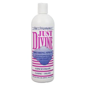 Chris Christensen Just Divine brushing spray underlättar borstning av hundens päls, 473 ml. Koncentrat.