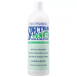 Chris Christensen Spectrum Ten hundschampo för mjuka och silkiga pälsar. 473 ml.