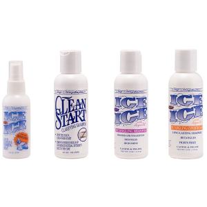 Chris Christensen Try Me Ice on Ice-kit, för tovutredning och glans. Fyra produkter.