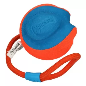 Chuckit! Rope Fetch Boll med rep - flytande hundleksak