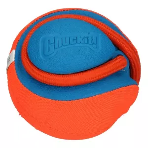 Chuckit! Rope Fetch Boll med rep - flytande hundleksak