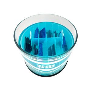 Disicide glasbehållare för desinfektion av skär och distanskammar. Rymmer 1 liter.