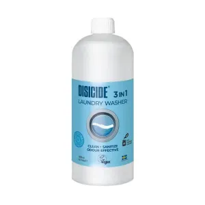 Disicide Laundry Washer 3-i-1, rengör, desinficerar och eliminerar oönskad lukt. 1 liter.