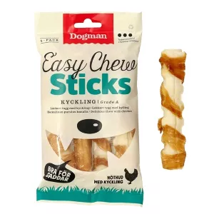 Dogman Easy Chew med kyckling 4-pack - 150 g