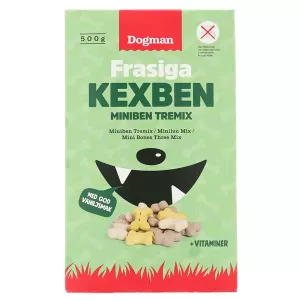 Dogman Frasiga kexben mini tremix - 500 g