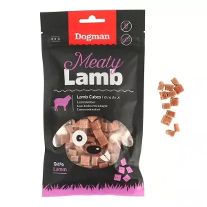 Dogman Meaty kuber av lamm belöningsgodis - 80 g
