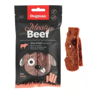 Dogman Meaty Slices of beef belöningsgodis - 80 g