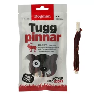 Dogman Tuggpinnar med hjort 5-pack - 60 g