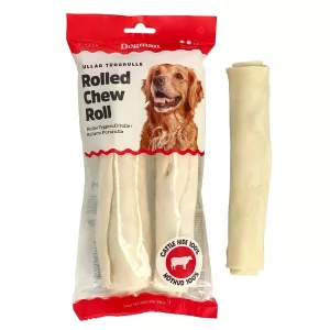 Dogman Vita tuggrullar av råhud 2-pack - 150 g