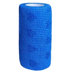 VP-Flex Elastiskt självhäftande bandage med bittersmak 10 cm - blå