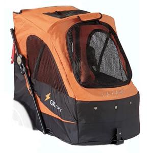 Extra överdrag till hundvagn Safari svart orange