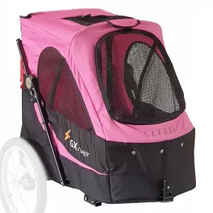 Extra överdrag till hundvagn Safari medium - Rosa/svart