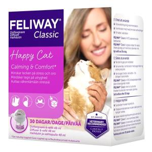 Feliway Classic Doftavgivare för katt. Ökar kattens välbefinnande på naturligt vis med feromoner.