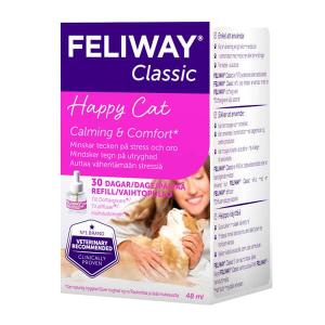 Feliway Classic refill till Doftavgivare för katt. Ökar kattens välbefinnande på naturligt vis med feromoner. 48 ml.