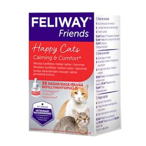Feliway Friends refill till Doftavgivare för katt. Ger harmoni mellan katter med naturliga feromoner. 48 ml.